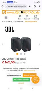 2x jbl control one pro 150w 2weg met muurbeugel, Enlèvement, JBL