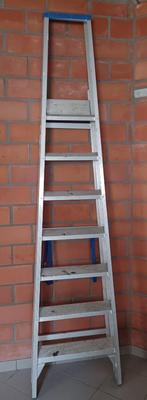 Trapladder, 2 tot 4 meter, Ladder, Gebruikt, Opvouwbaar of Inschuifbaar