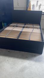 Lit brimnes avec sommiers lonset 160x200, Huis en Inrichting, Ophalen, Zo goed als nieuw