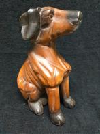 houten hond, Collections, Collections Animaux, Chien ou Chat, Statue ou Figurine, Enlèvement ou Envoi, Neuf