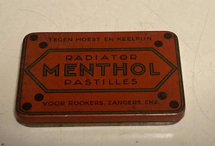Blik Radiator Menthol Pastilles, Verzamelen, Blikken, Gebruikt, Overige, Overige merken, Ophalen of Verzenden