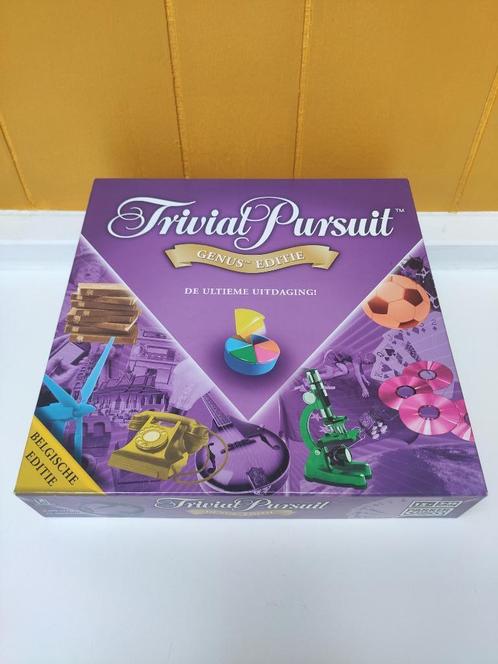 Gezelschapsspel - Trivial Pursuit Genus - Belgische editie, Hobby en Vrije tijd, Gezelschapsspellen | Bordspellen, Zo goed als nieuw