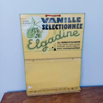 Présentoir publicitaire en tôle lithographiée. Elgadine, Enlèvement ou Envoi, Emballage