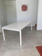 Witte tafel met gratis stoelen, Huis en Inrichting, Ophalen, 50 tot 100 cm, Zo goed als nieuw, Vijf personen of meer