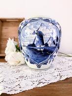 Vaas handgeschilderd Delft’s Blauw, Ophalen of Verzenden