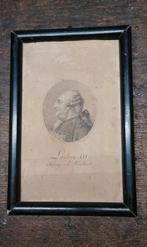 Gravure ancienne Ludwig XVI Roi de France, Envoi