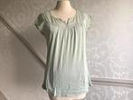Massimo Dutti Pastel Groen Topje, Comme neuf, Vert, Manches courtes, Taille 36 (S)
