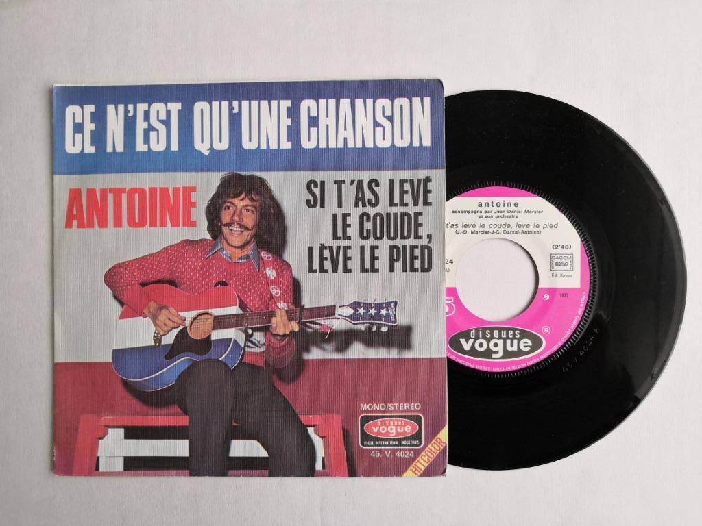 ANTOINE - Si t'as levé le coude, lève le pied (single), Enlèvement ou Envoi, Single, Comme neuf, Pop