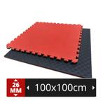Tatamis 1mx1mx2.6cm epaisseur. Mousse EVA rouge/noir (existe, Sports & Fitness, Équipement d'arts martiaux, Enlèvement ou Envoi
