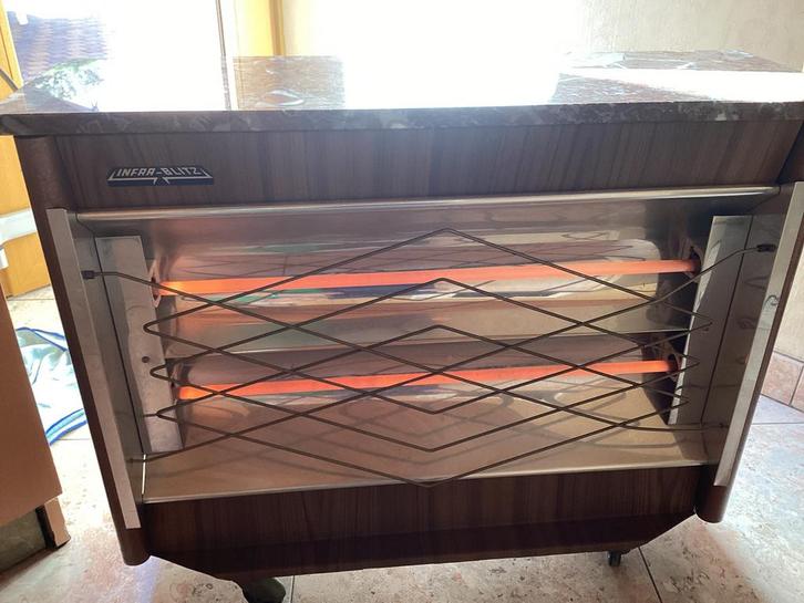 Feu électrique mobile avec lampes infrarouges, Bricolage & Construction, Chauffage & Radiateurs, Utilisé, Enlèvement