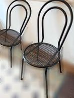 Set van 2 stevige versterkte stoelen 5€/2 = 2,50€/stuk, Ophalen, Zwart, Metaal, Twee