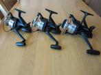 3 shimano 4500 baitrunner molens, Watersport en Boten, Ophalen of Verzenden, Zo goed als nieuw, Molen