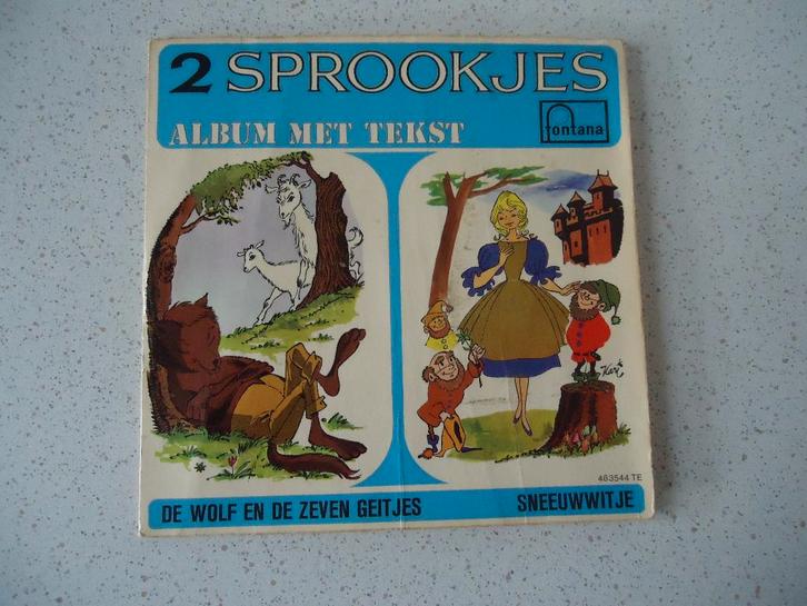 Single 2 Sprookjes "Paula Semer, Herman Niels Vertellen, Cd's en Dvd's, Vinyl | Kinderen en Jeugd, Gebruikt, Verhaal of Sprookje