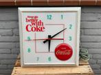 Coca Cola oude reclame klok / lichtbak, Verzamelen, Ophalen, Gebruikt, Lichtbak of (neon) lamp