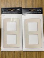 Niko afdekplaat 2 voudig crème, Doe-het-zelf en Bouw, Ophalen, Nieuw, Stopcontact