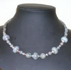 Collier met grote kralen van labradoriet, Verzenden, Grijs, Steen of Mineraal, Met edelsteen