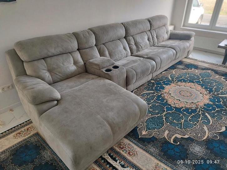 Mooie hoeksalon, Huis en Inrichting, Zetels | Complete zithoeken, Gebruikt, Stof, Ophalen