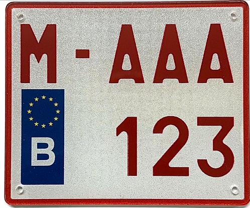 Plexi kentekenplaat 10x12 cm, Motoren, Accessoires | Overige, Ophalen of Verzenden