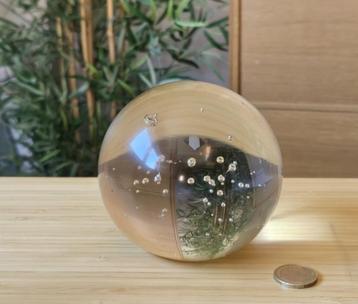 Vintage Papiergewicht Sphere Bubble Glass Crystal Ball beschikbaar voor biedingen