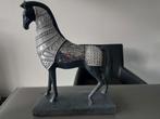 cheval décoratif argenté, noir, Ophalen
