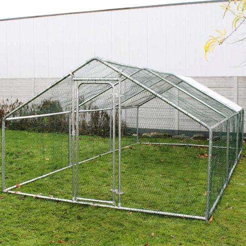 Buitenverblijf | Gegalvaniseerd staal | 4 x 3 x 2 meter, Dieren en Toebehoren, Katten-accessoires, Nieuw, Ophalen of Verzenden