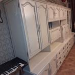 Prachtige klassieke wandkast / vitrine, Huis en Inrichting, Kasten | Vitrinekasten, Gebruikt, 200 cm of meer, Eikenhout, 200 cm of meer