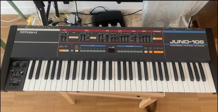 Roland juno 106, Musique & Instruments, Synthétiseurs, Utilisé, 61 touches, Roland, Enlèvement