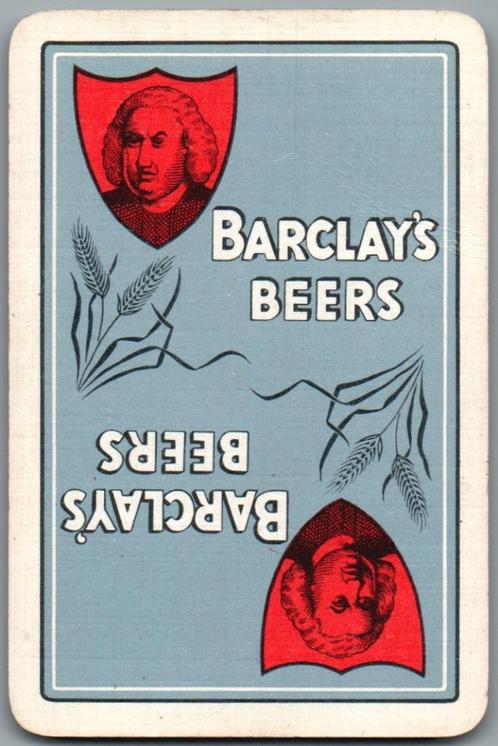 speelkaart - LK11984 - 2x Barclays beers, Verzamelen, Speelkaarten, Jokers en Kwartetten, Zo goed als nieuw, Speelkaart(en), Verzenden