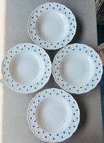 Set van 4 diepe Boch La Louvière borden met sterrenmotief ️, Antiek en Kunst, Ophalen of Verzenden
