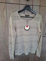 NIEUW! Gehaakte Trui Marie Mero Mt40 (nwpr 125eur), Maat 38/40 (M), Beige, Ophalen of Verzenden, Marie Méro