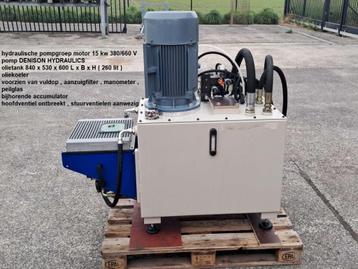 hydraulische pompgroep motor 15 kw 380/660 V pomp DENISON HY beschikbaar voor biedingen