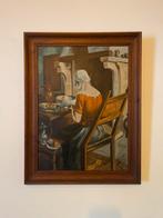 Schilderij op houten paneel gesigneerd Clement (1937), Antiek en Kunst, Kunst | Schilderijen | Klassiek