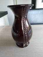 Vintage bruine keramische vaas, Ophalen of Verzenden