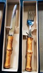 Bambou et rotin, couverts des années 60 conservés dans leur, Enlèvement ou Envoi, Maison et Meubles