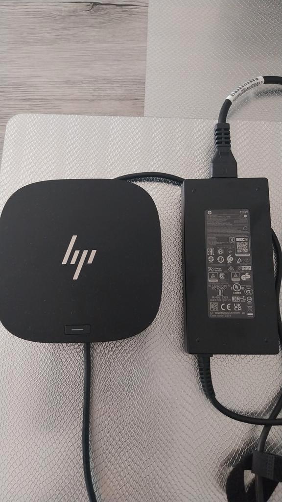 HP USB-C G5 docking station zwart als nieuw, Computers en Software, Dockingstations, Zo goed als nieuw, Docking station, Laptop