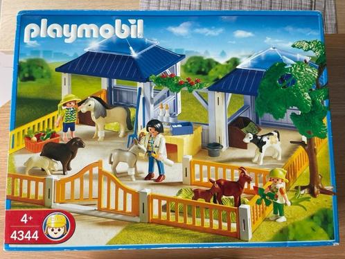Playmobil Dierenverzorgingsplaats 4344 in originele doos, Kinderen en Baby's, Speelgoed | Playmobil, Zo goed als nieuw, Complete set