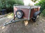 grote herstelde  bagage dubbelas 750kg 2.54/1.24m met id, Ophalen, Gebruikt