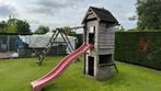 tuinspeelgoed schommel klimrek, Kinderen en Baby's, Ophalen of Verzenden, Gebruikt, Hout
