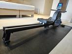Roeitrainer + beschermende mat, Sport en Fitness, Fitnessapparatuur, Ophalen, Benen, Zo goed als nieuw, Metaal