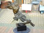 buste la femme au violon en bronze signé, MILO, Enlèvement ou Envoi, Bronze