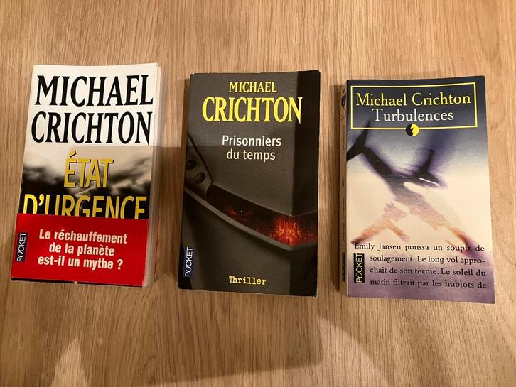 Romans poche de Michael Crichton TB état, Boeken, Thrillers, Gelezen, Ophalen