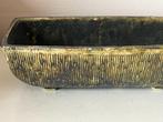 vintage plantenbak met ribbelmotief, Overige materialen, Gebruikt, Minder dan 30 cm, Binnen