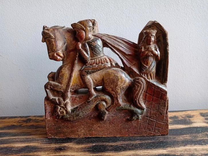 Reliëf Saint George High Periode 17e Middeleeuws Rusland, Antiek en Kunst, Antiek | Religieuze voorwerpen, Ophalen of Verzenden