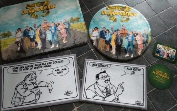 Deurmat mat tapijt placemat muismat FC De Kampioenen sint, Verzamelen, Muziek, Artiesten en Beroemdheden, Nieuw, Ophalen of Verzenden