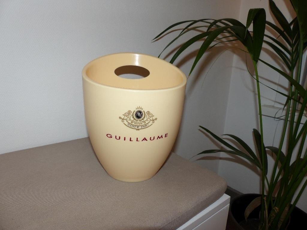 Guillaume beige PVC ijsemmer - prima en nette staat, Verzamelen, Wijnen, Zo goed als nieuw, Ophalen of Verzenden