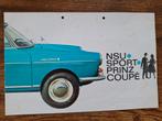 NSU  SPORT PRINZ COUPE  1959, Ophalen of Verzenden, Gelezen, Overige merken