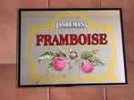 Lindemans Framboise reclamebord - spiegel, Verzamelen, Ophalen of Verzenden, Gebruikt, Reclamebord