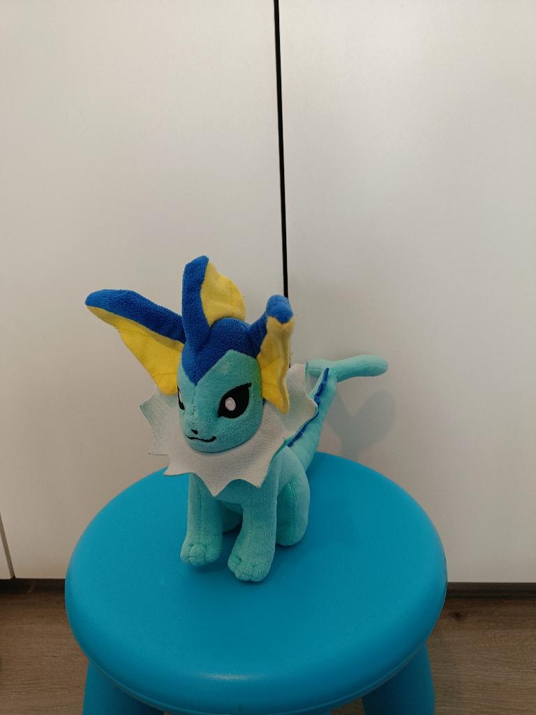 Vaporeon knuffel Pokemon, Gebruikt, Overige typen, Ophalen of Verzenden, Pokémon