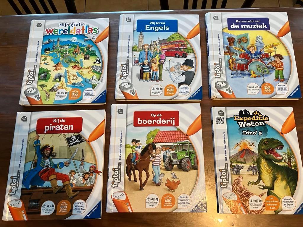 Tiptoi - set van 6 boeken + 2 pennen + kabels + instructies, Enfants & Bébés, Jouets | Éducatifs & Créatifs, Utilisé, Langue et Lecture