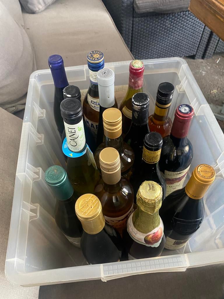 Partij flessen / wijnen, Ophalen